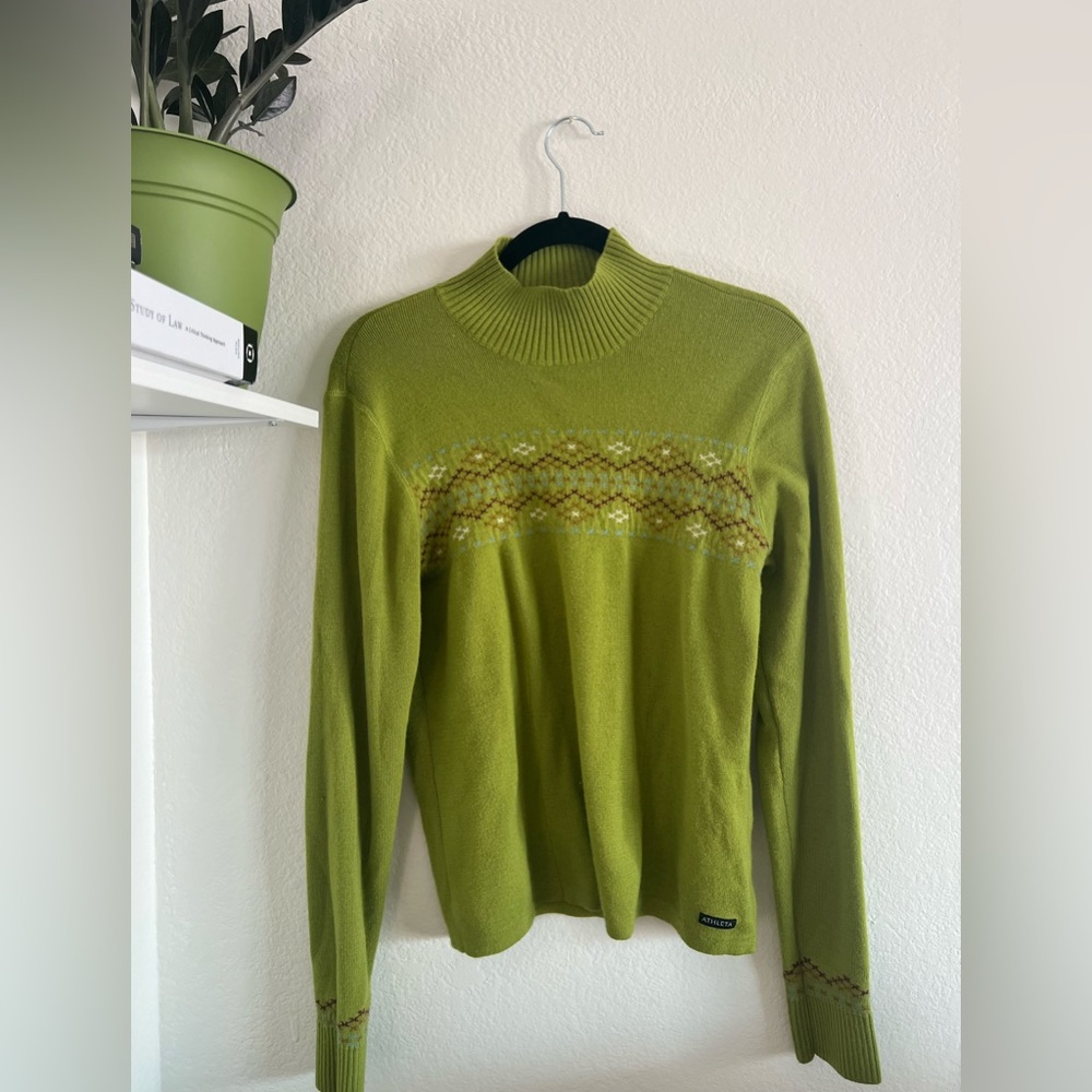 Green Athleta Sweater